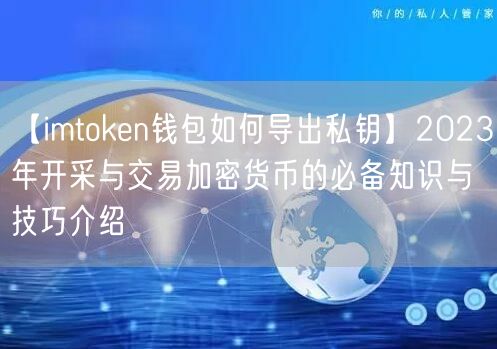 【imtoken钱包如何导出私钥】2023年开采与交易加密货币的必备知识与技巧介绍(图1)