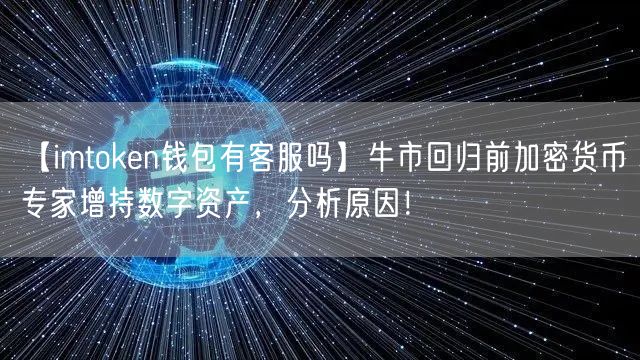 【imtoken钱包有客服吗】牛市回归前加密货币专家增持数字资产，分析原因！(图1)