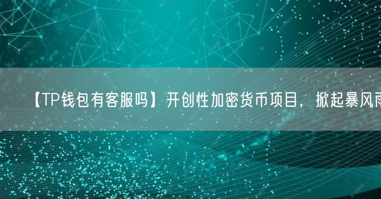 【TP钱包有客服吗】开创性加密货币项目，掀起暴风雨(图1)