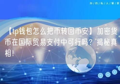 【tp钱包怎么把币转回币安】加密货币在国际贸易支付中可行吗？揭秘真相！(图1)