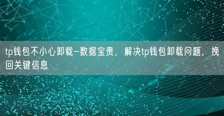 tp钱包不小心卸载-数据宝贵，解决tp钱包卸载问题，挽回关键信息(图1)