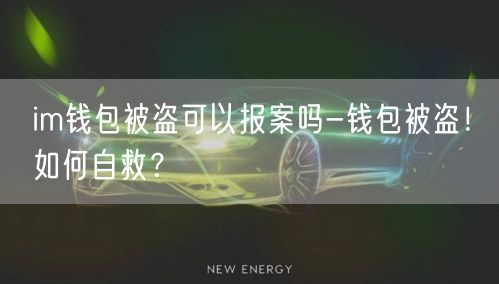im钱包被盗可以报案吗-钱包被盗！如何自救？(图1)