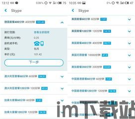 skype国际长途资费,不同套餐及计费方式一览(图2)