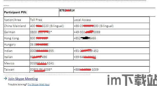 skype电话拨入式会议设置和pin管理,Skype电话拨入式会议设置与PIN管理攻略(图1)