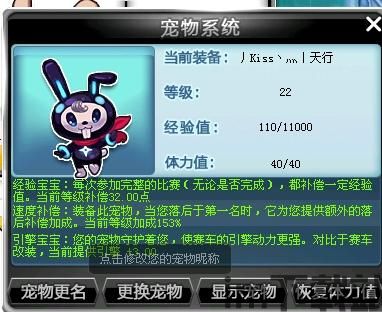 qq飞车宠物哪个好,揭秘最佳宠物选择指南(图1) qq飞车宠物哪个好,揭秘最佳宠物选择指南(图1)
